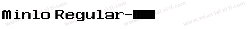 Minlo Regular字体转换